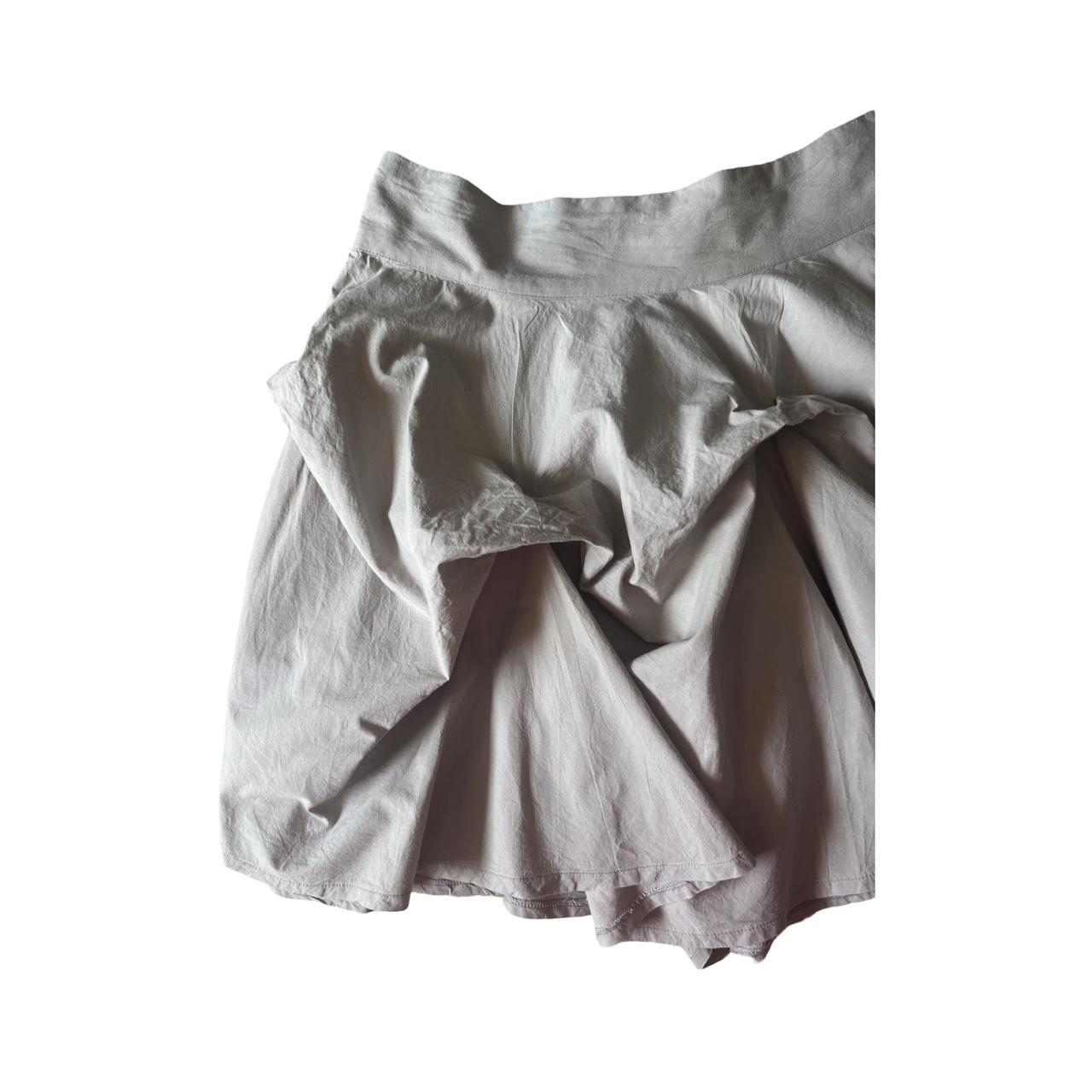 asymmetric hitched mini skirt