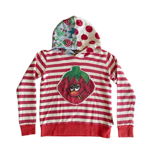 striped strawberry hoodie