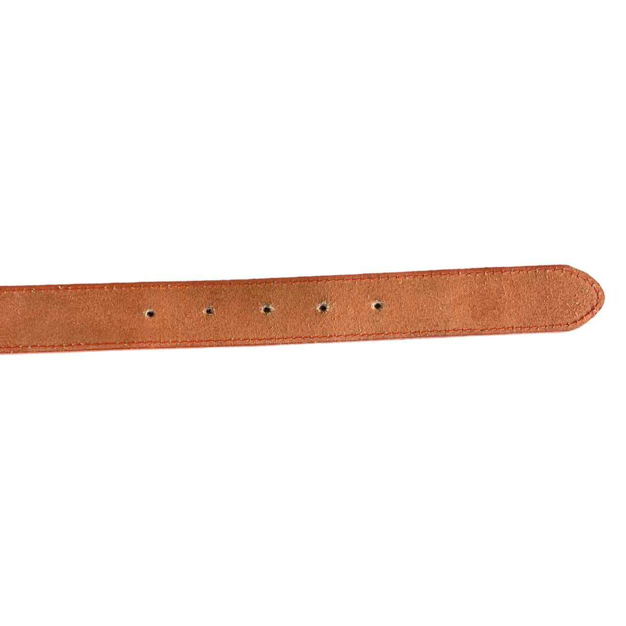 dolce & gabbana orange buckle belt