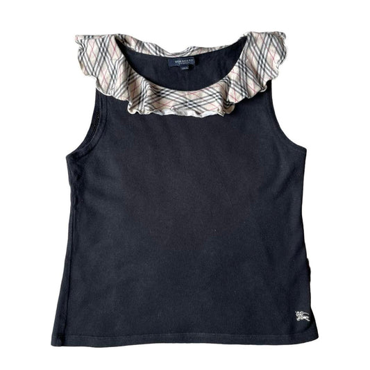 nova check frill tank top