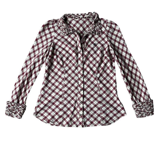 burberry long sleeve blouse