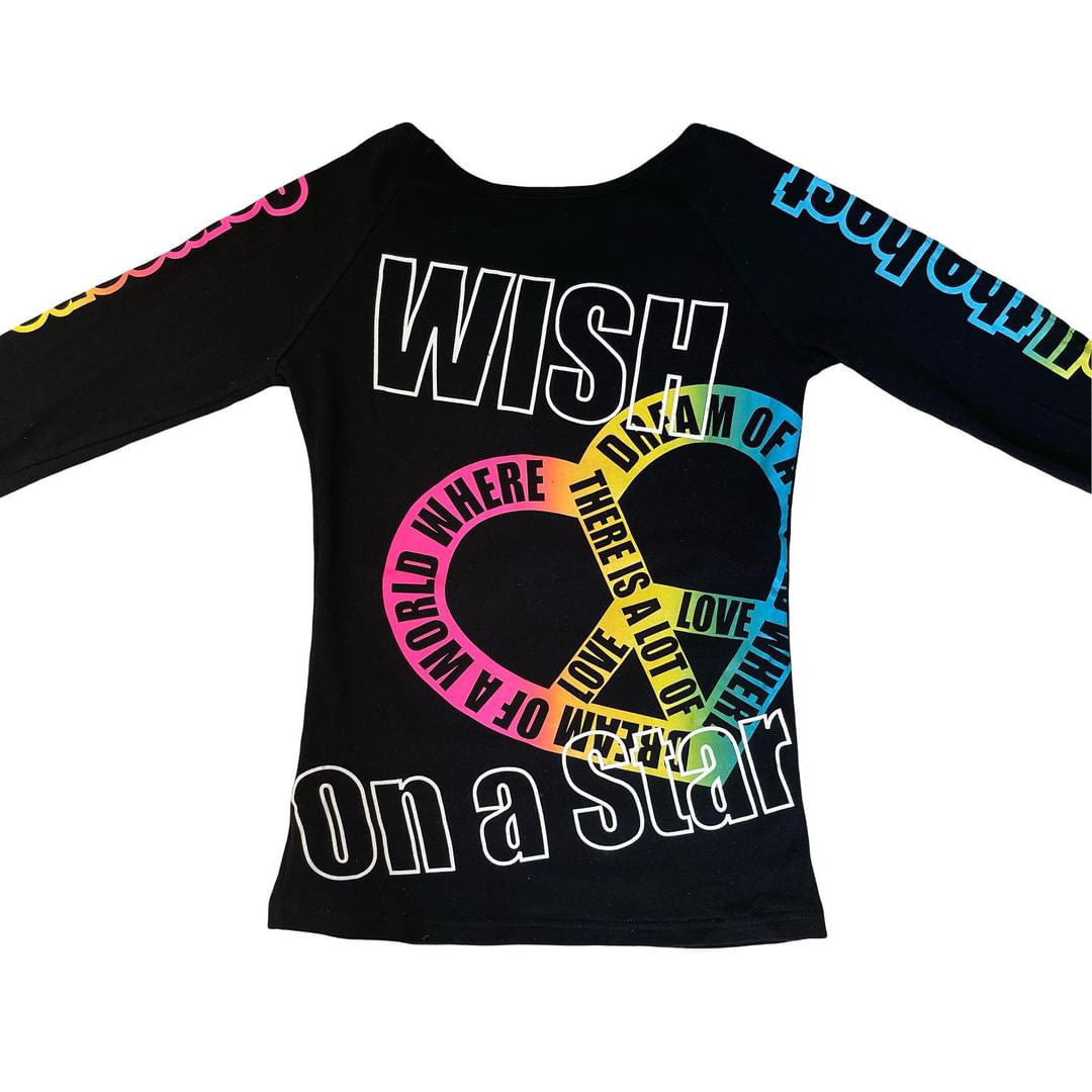 wish on a star graphic long sleeve