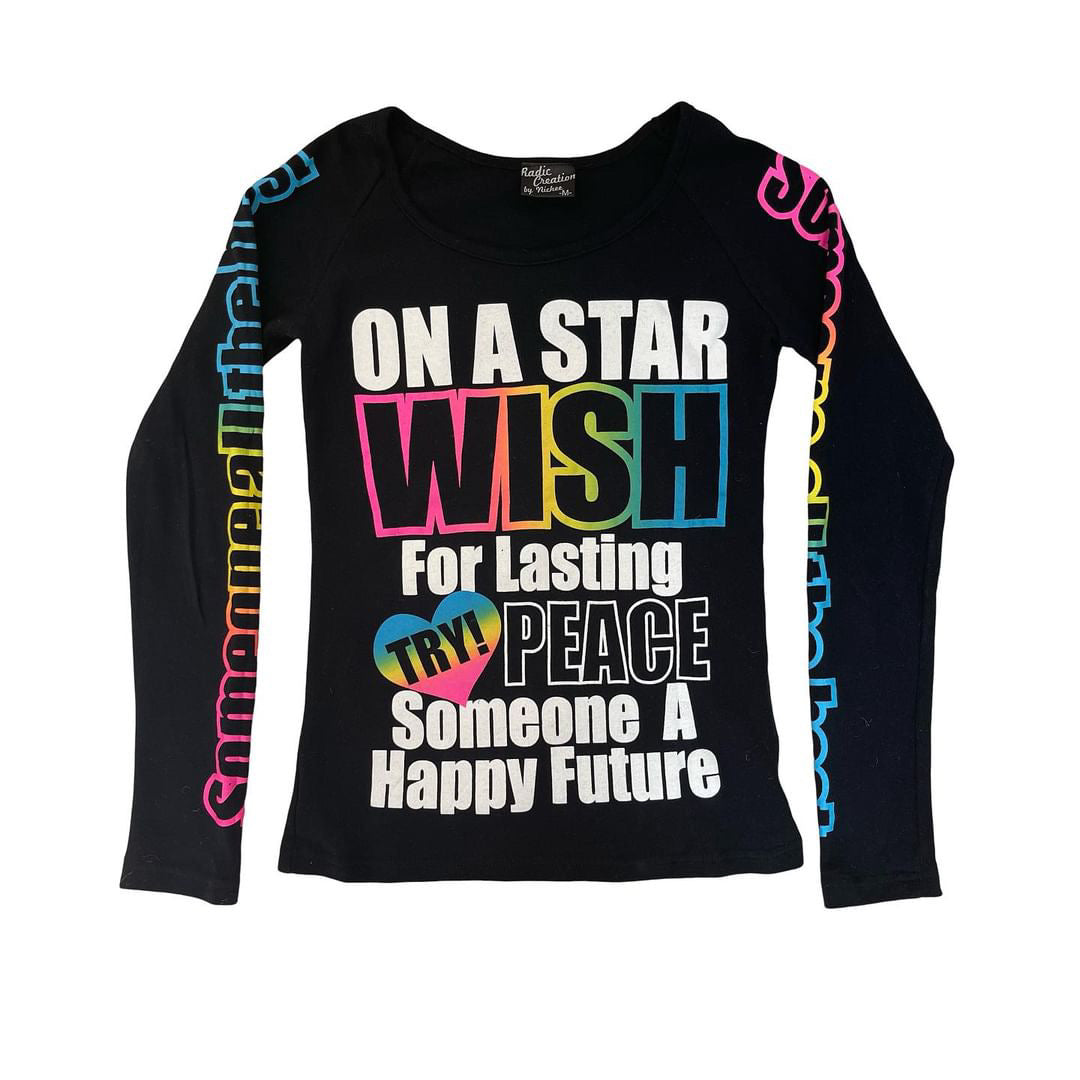 wish on a star graphic long sleeve