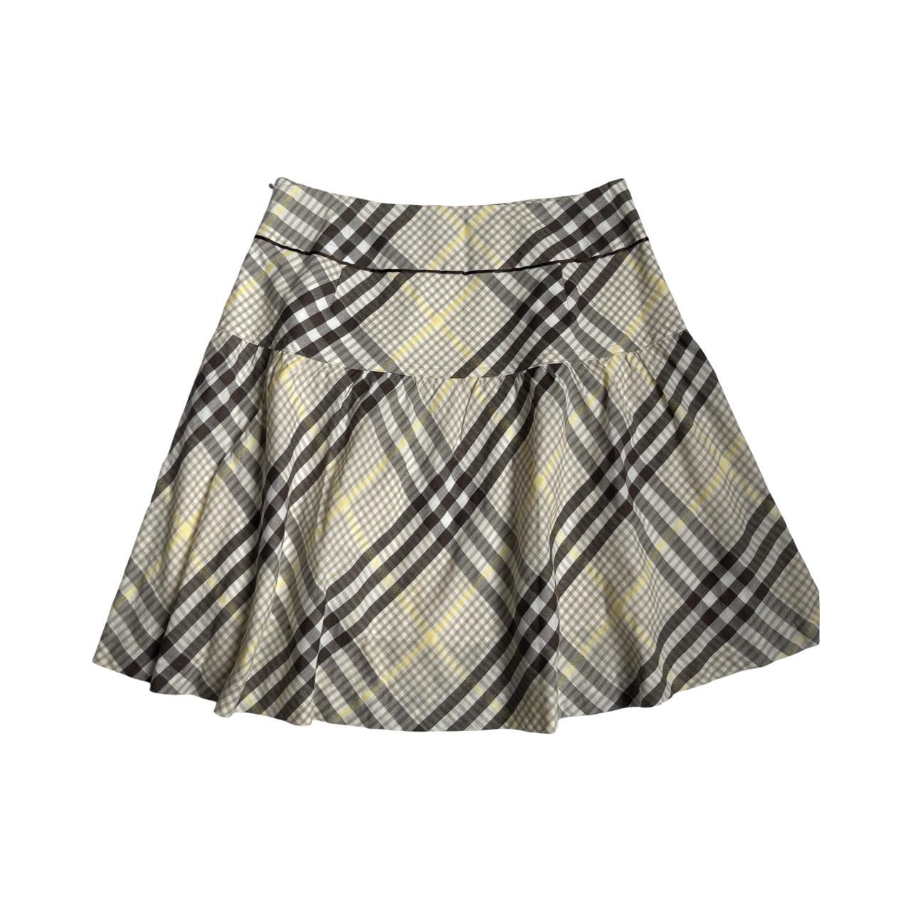 burberry pleated pocket skirt