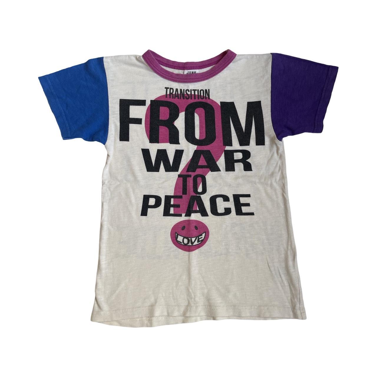 war to peace baby tee