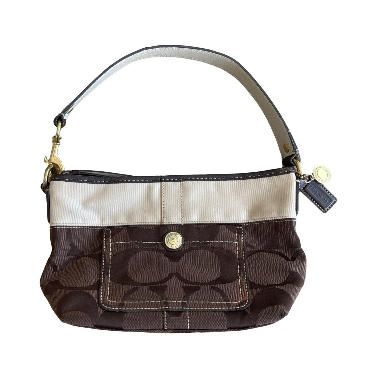 coach brown mini shoulder bag