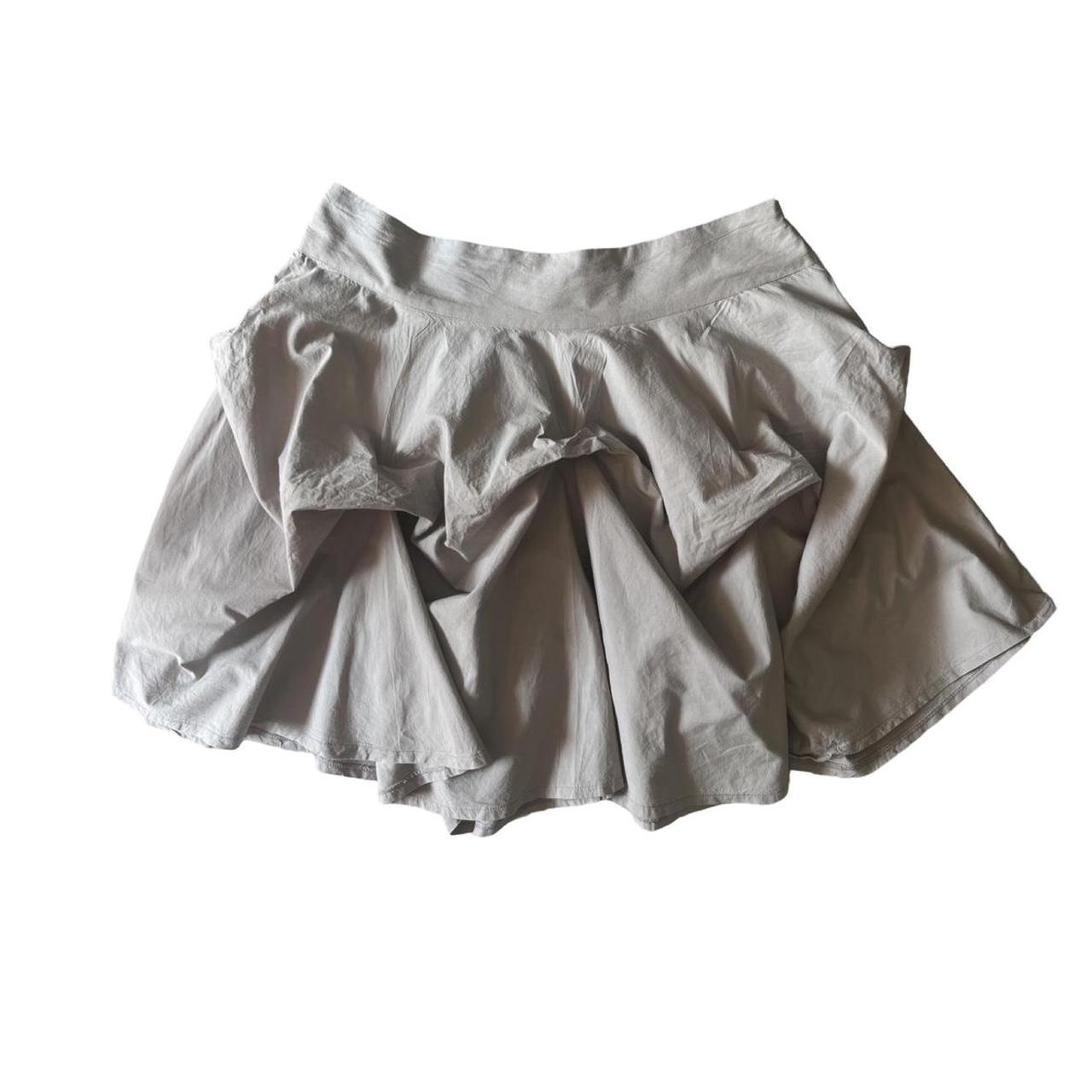 asymmetric hitched mini skirt