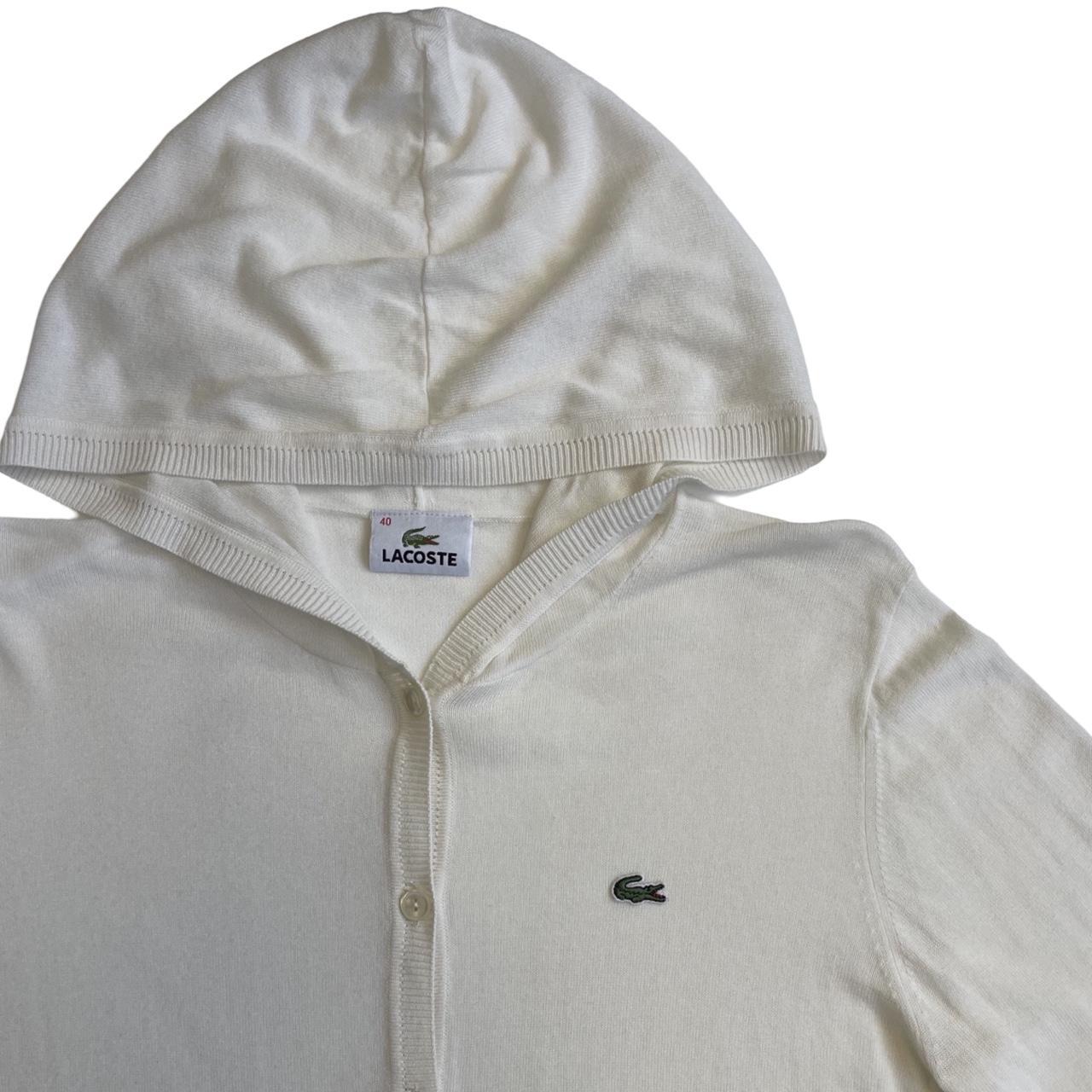 lacoste fine knit hoodie