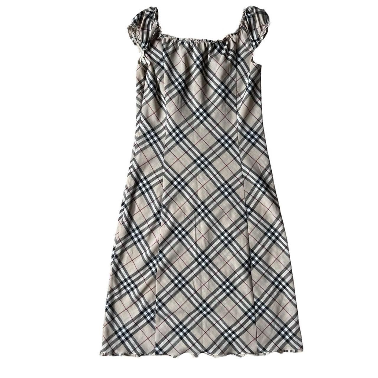 nova check milkmaid dress