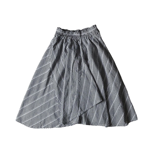 gingham midaxi skirt