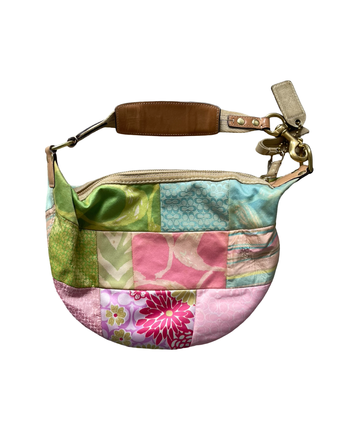 Coach Monogram Patchwork Shoulder Bag