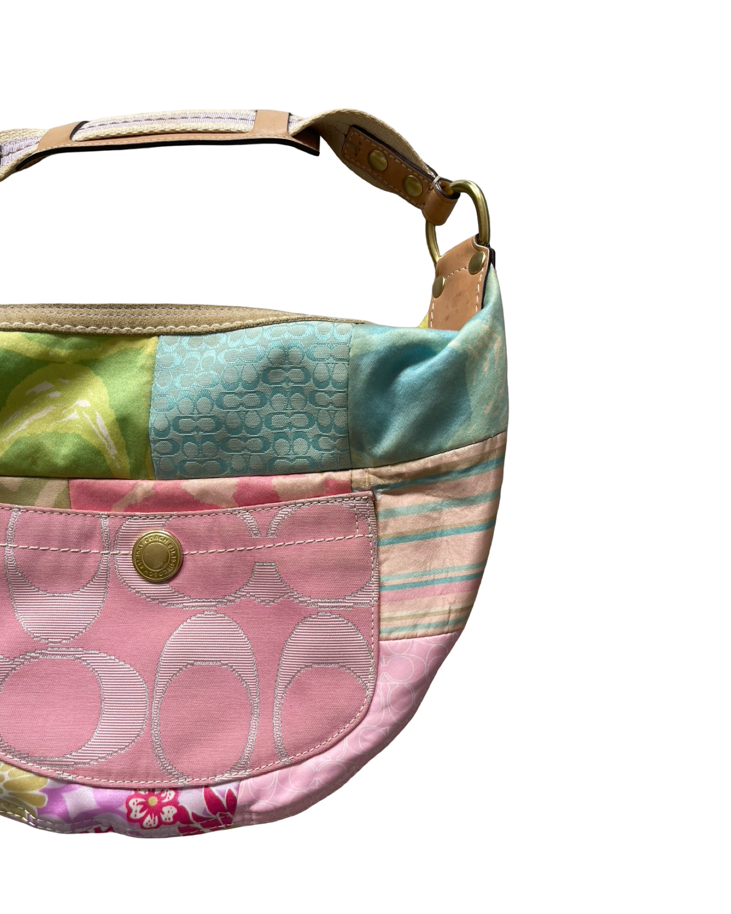 Coach Monogram Patchwork Shoulder Bag