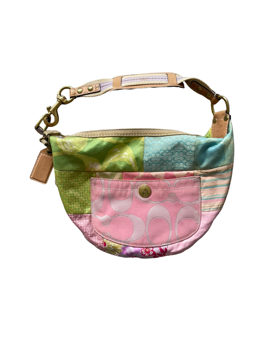 Coach Monogram Patchwork Shoulder Bag