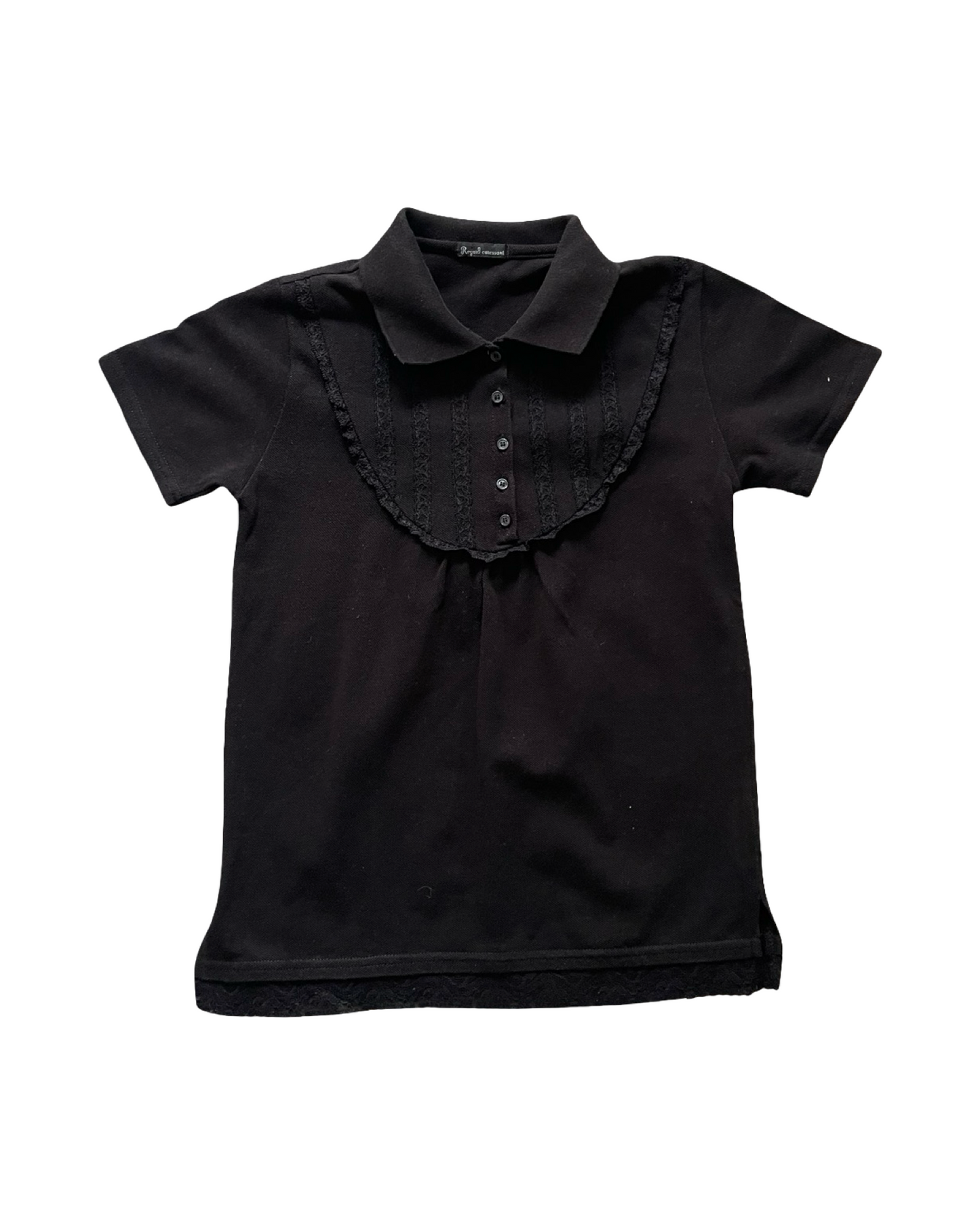 Lace Detail Polo Shirt