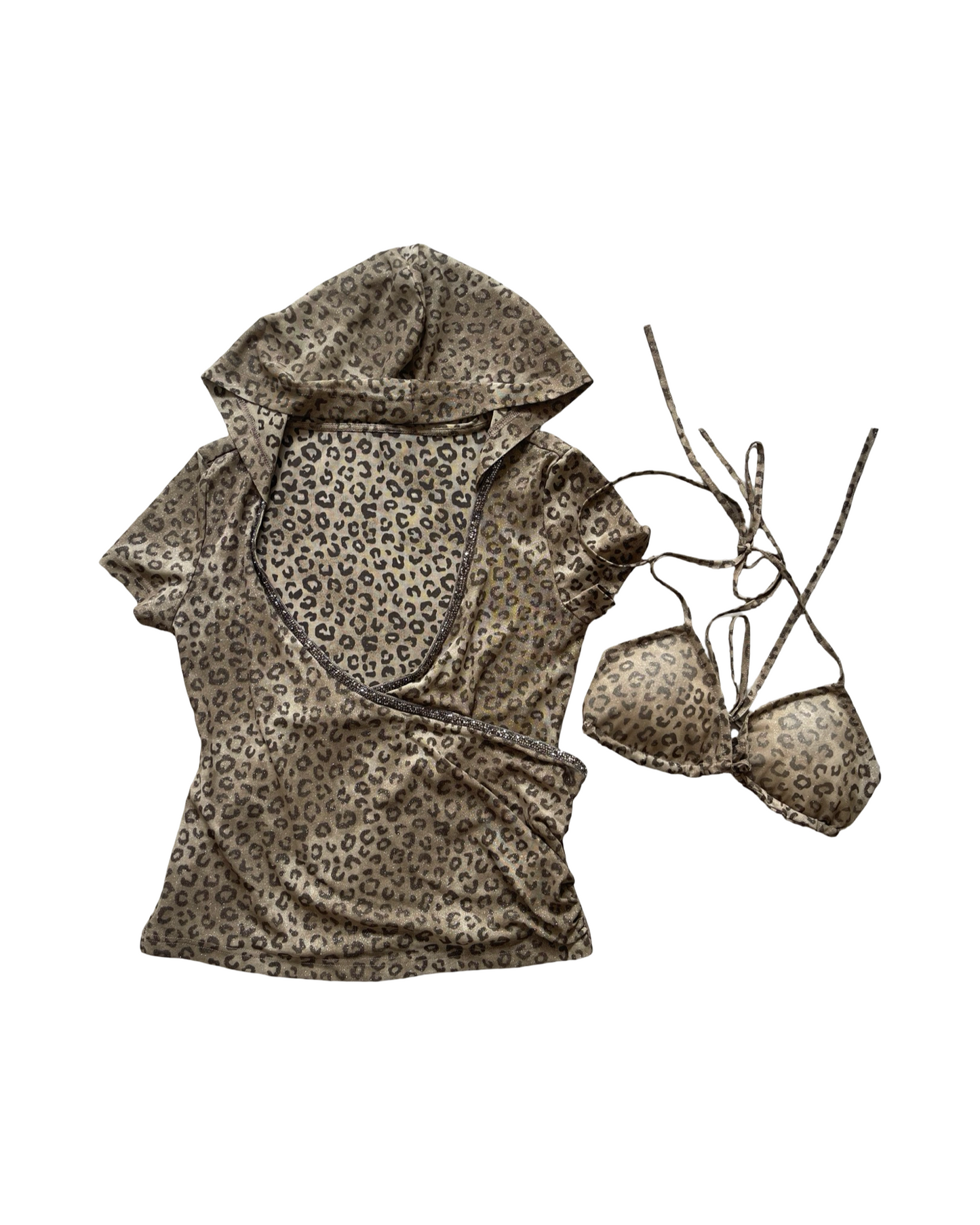 Sheer Leopard Two Piece Set