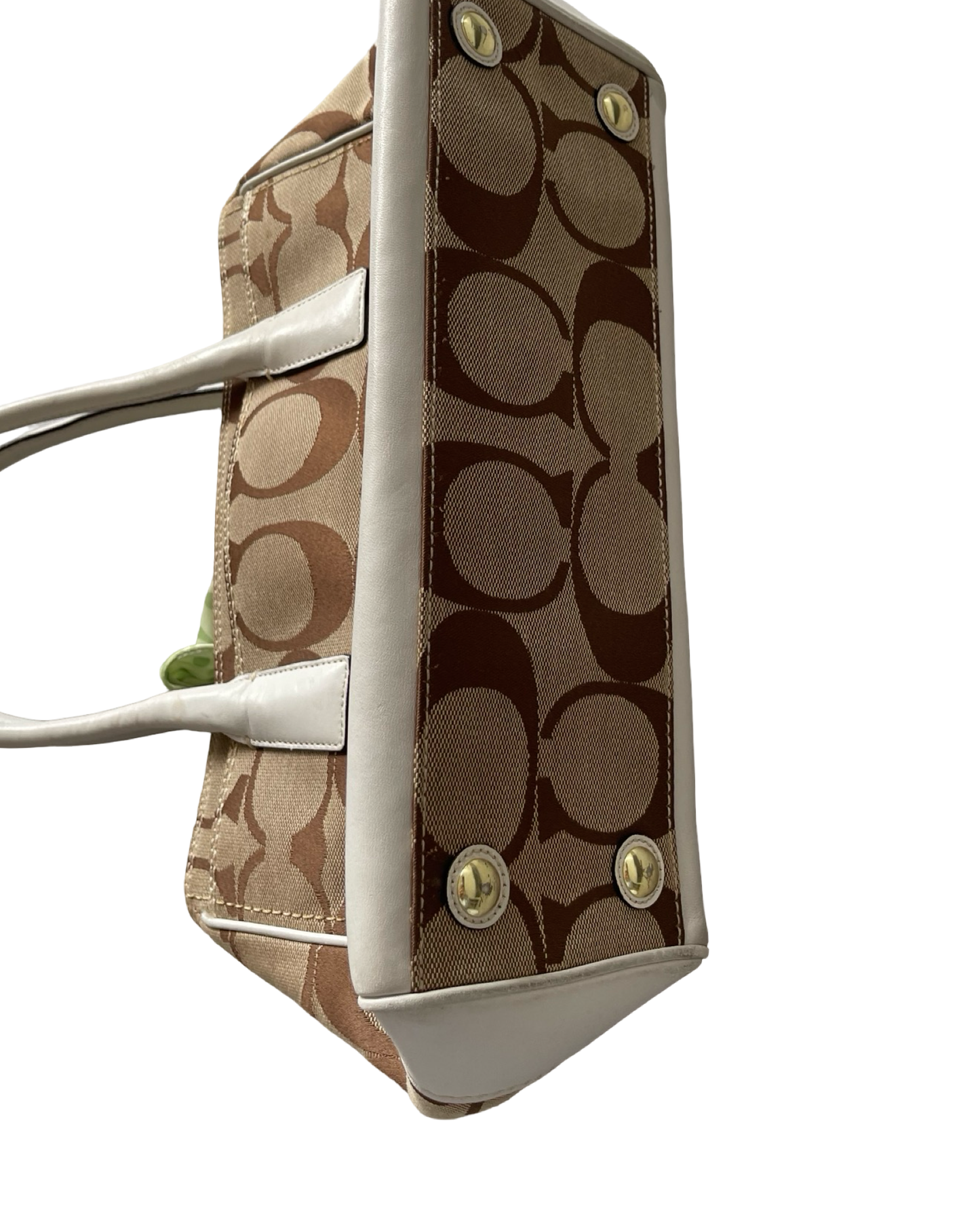 Coach Monogram Scarf Shoulder Bag