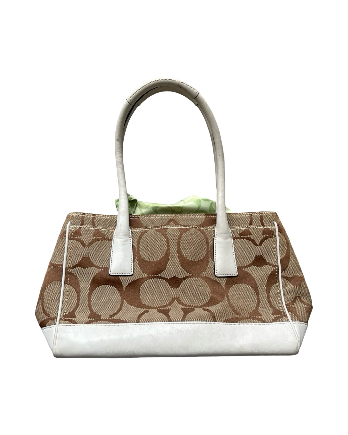 Coach Monogram Scarf Shoulder Bag