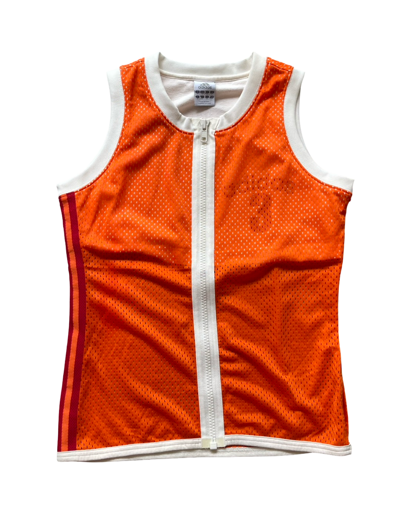 Adidas Mesh Zip Up Tank Top