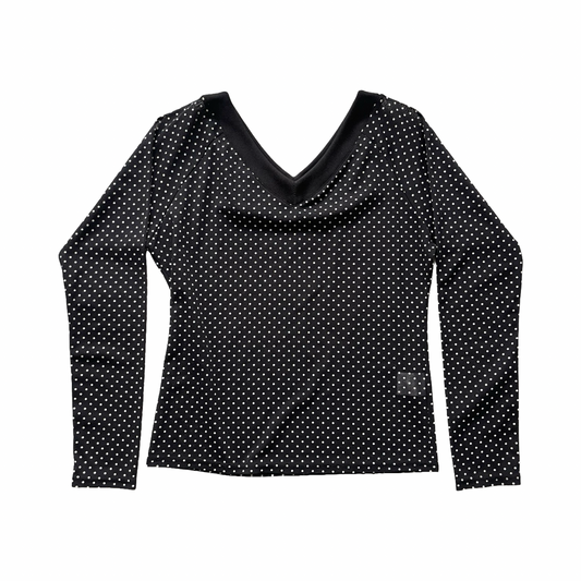 Sheer Polka Dot Long Sleeve