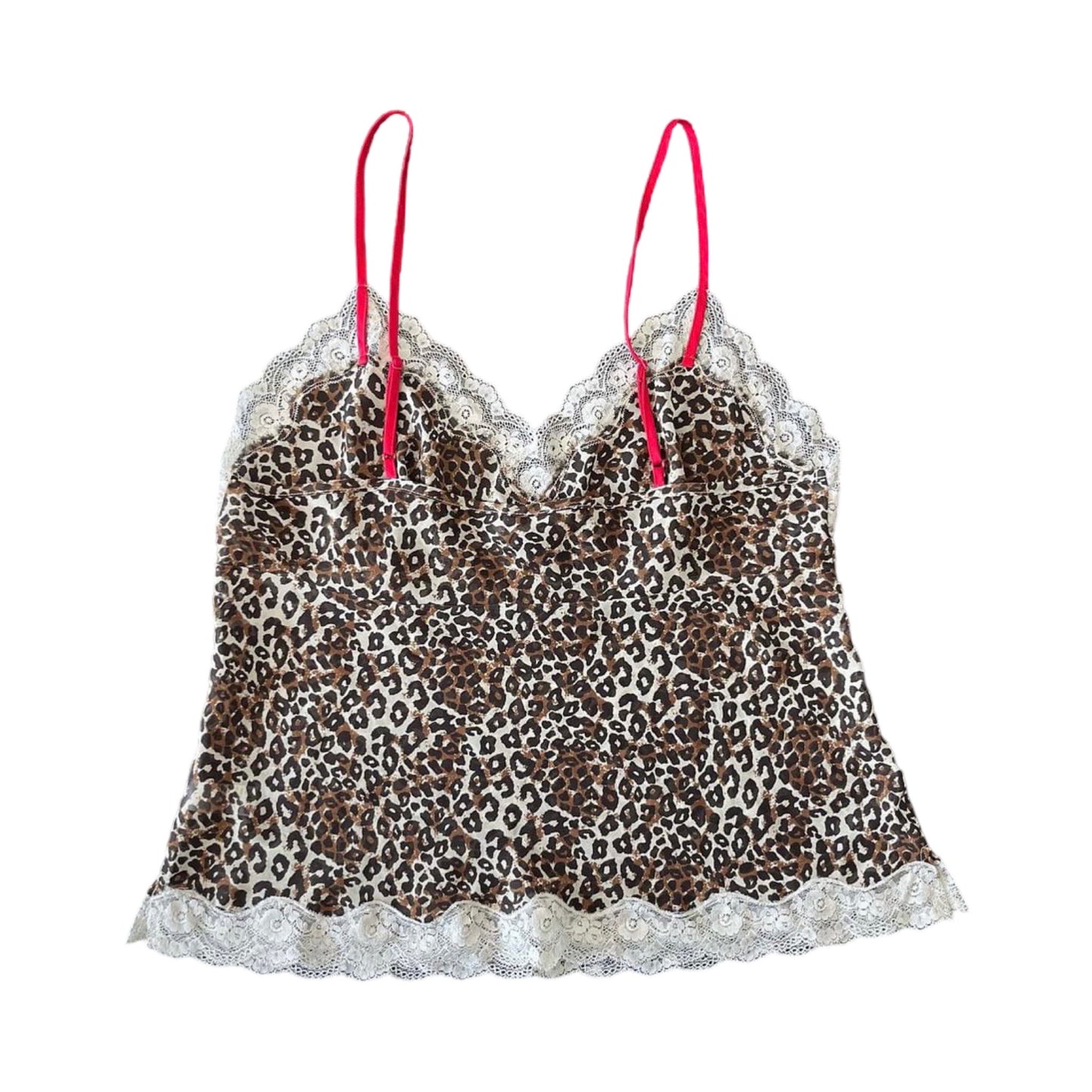 leopard lace cami