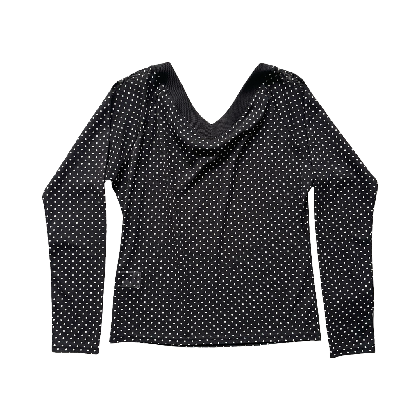 Sheer Polka Dot Long Sleeve