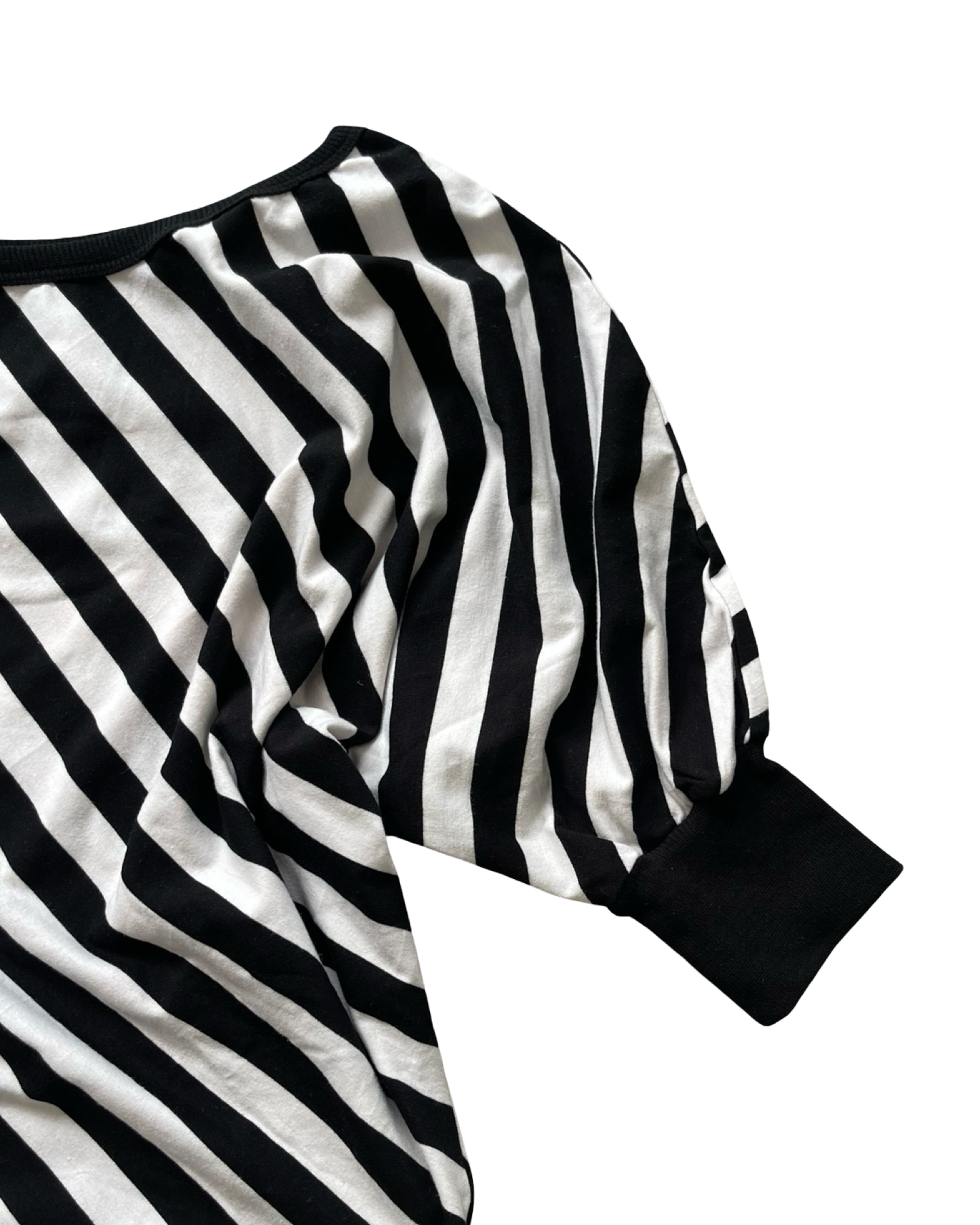 Slouchy Stripe Batwing Top