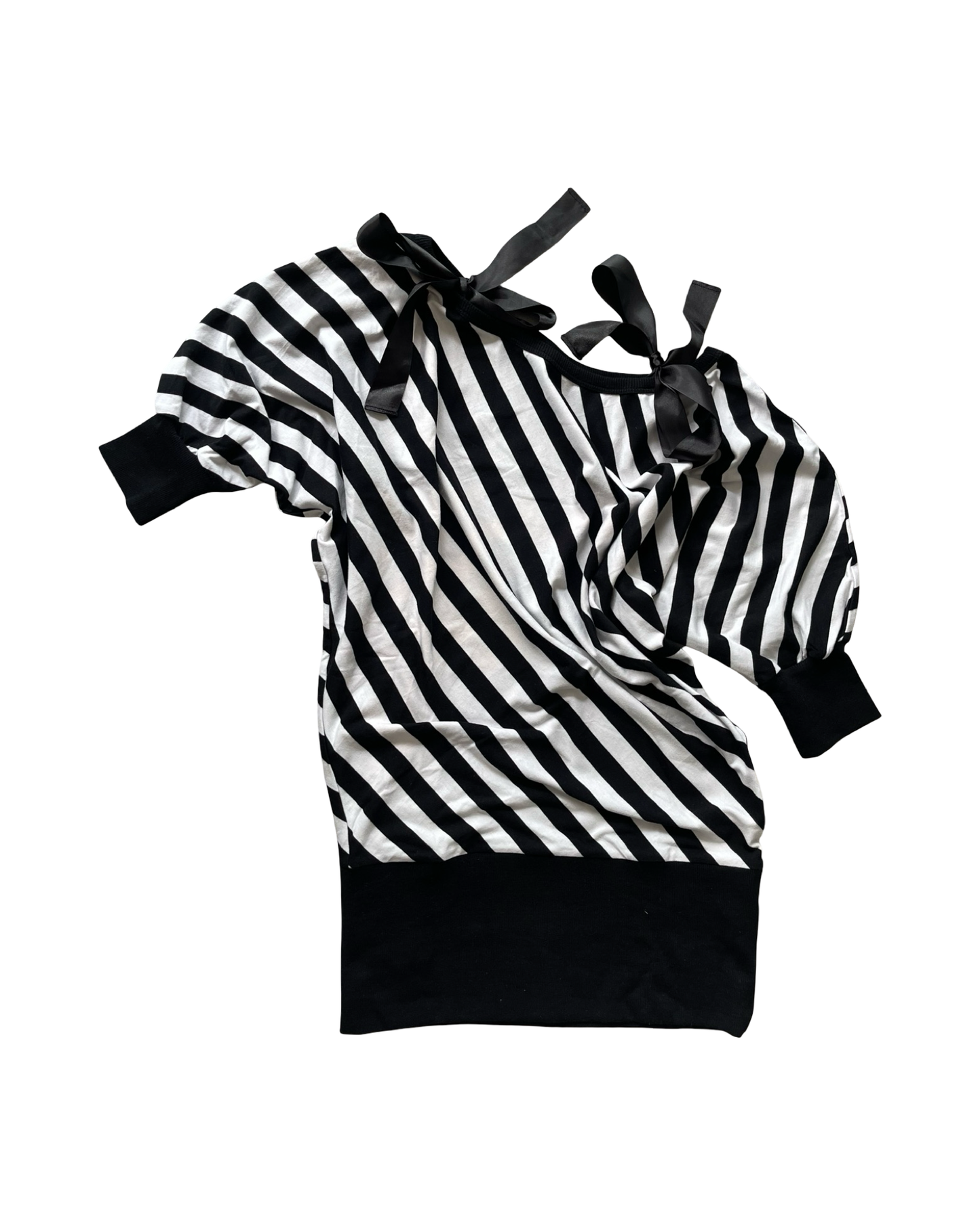 Slouchy Stripe Batwing Top