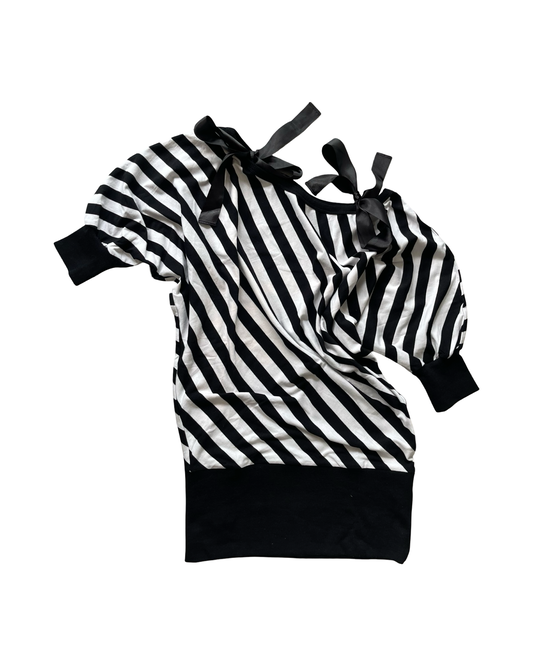 Slouchy Stripe Batwing Top