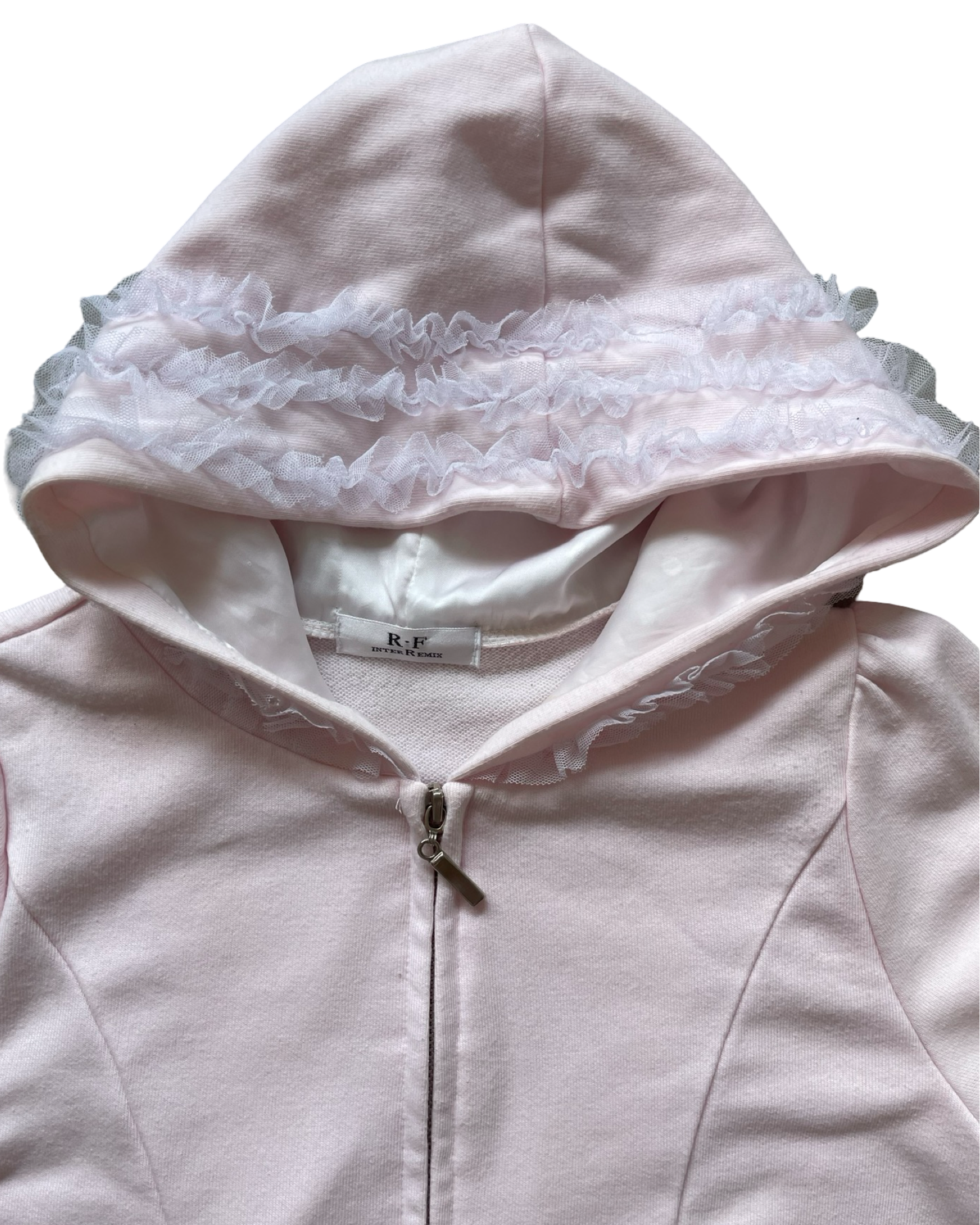 Ruffle Short Sleeve Hoodie