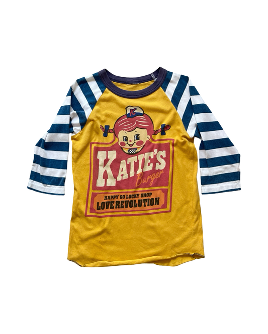 Stripe Raglan Graphic T-Shirt