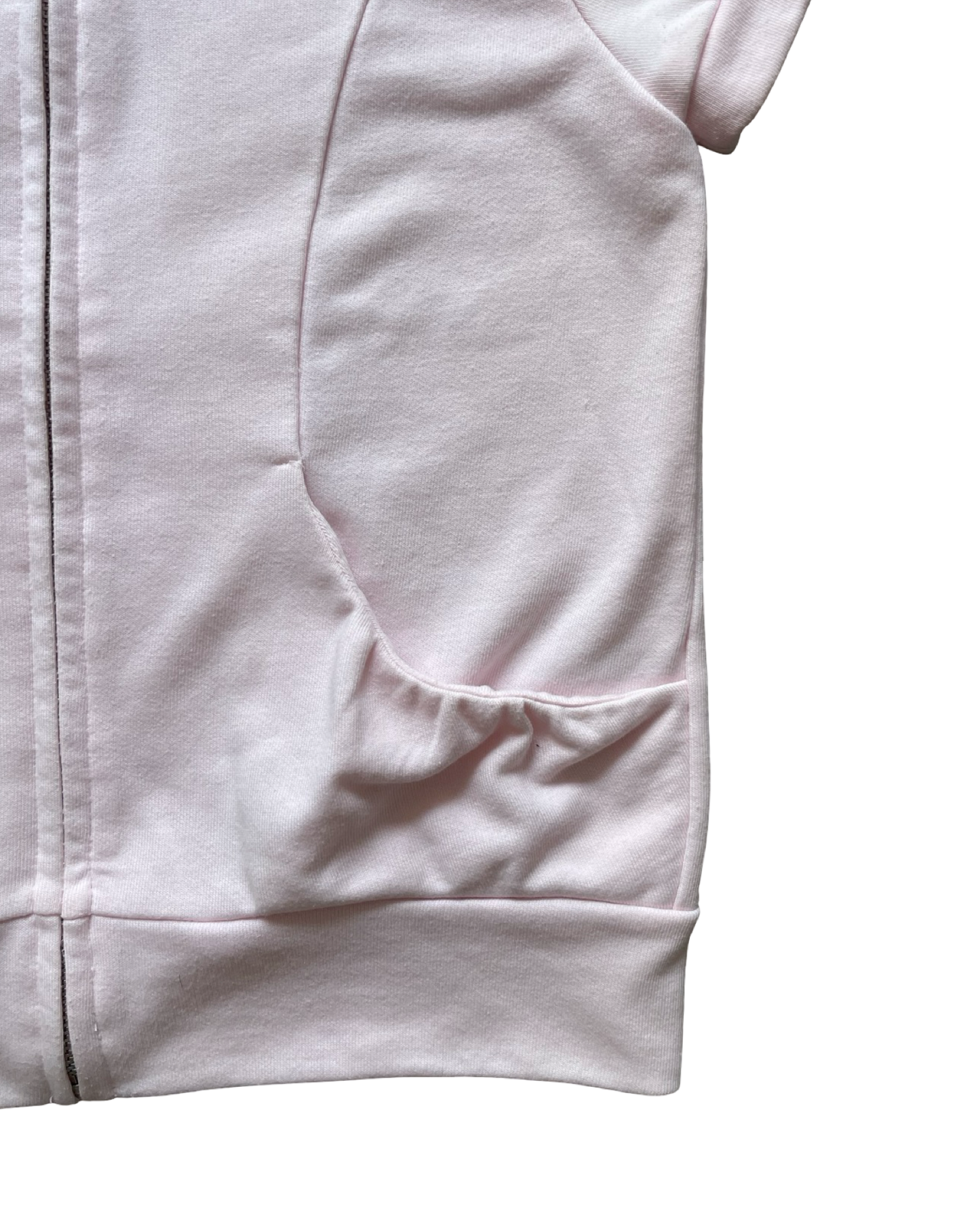 Ruffle Short Sleeve Hoodie