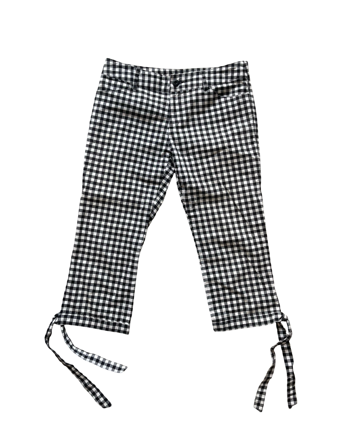 Gingham Capri Trousers