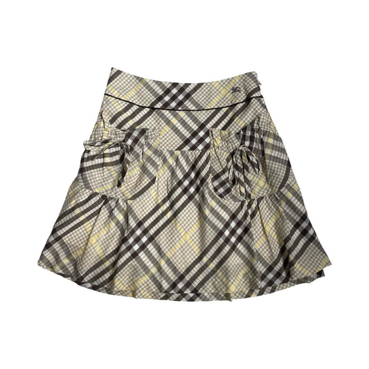 burberry pleated pocket skirt