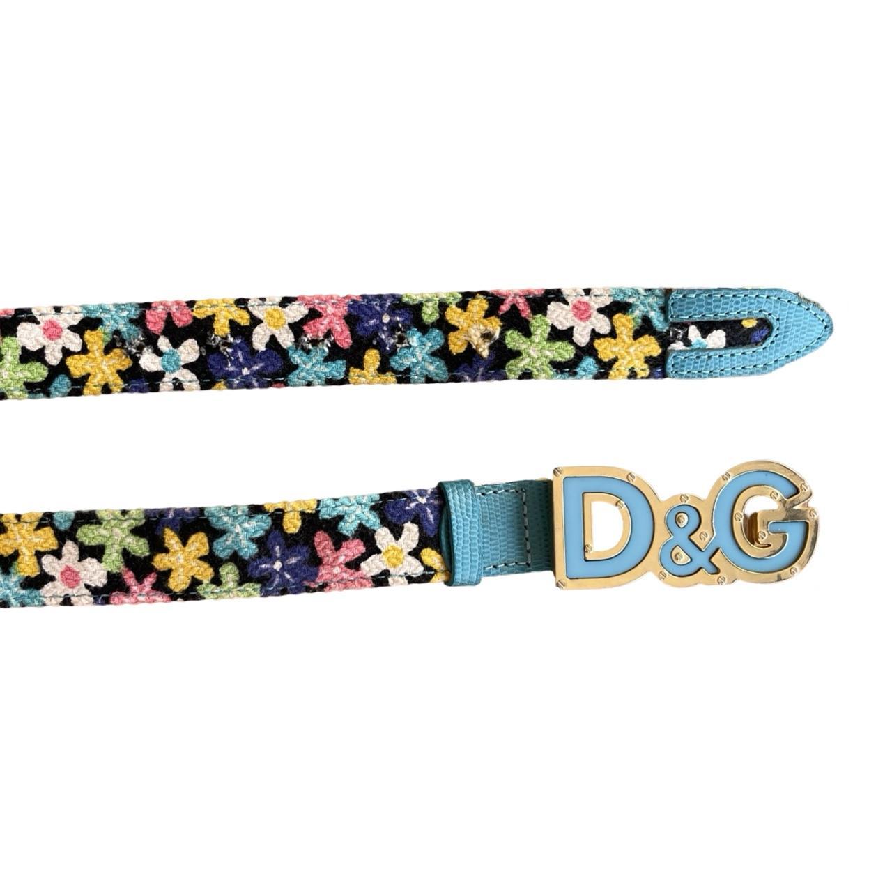 dolce & gabbana floral belt