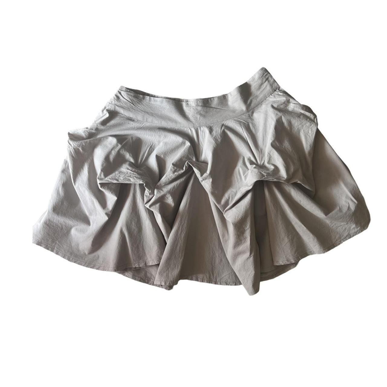 asymmetric hitched mini skirt