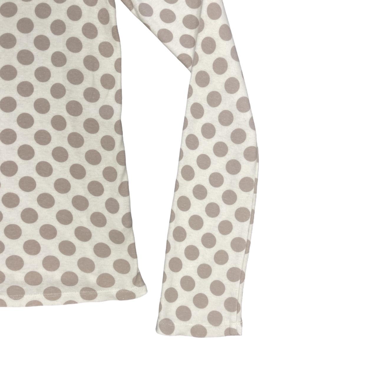 polka dot long sleeve top