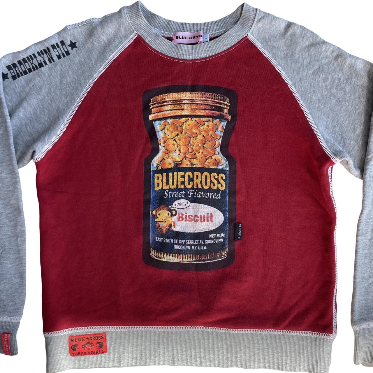 blue cross biscuit sweatshirt